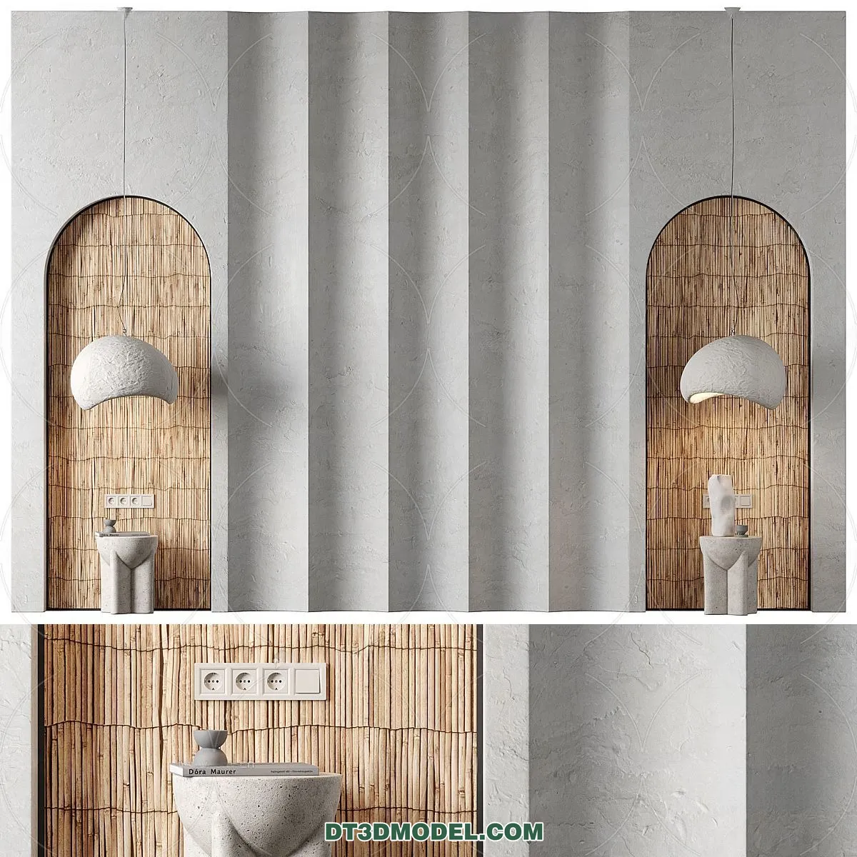 3D Model of Headboard – Bedroom Decoration 3D – 049 – CORONA