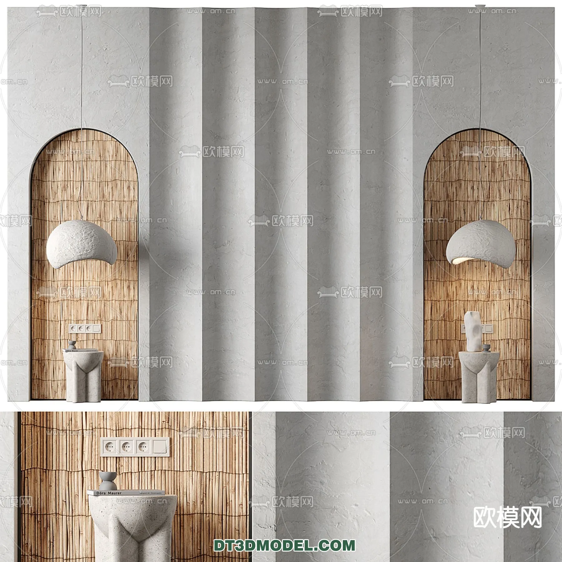 3D Model of Headboard – Bedroom Decoration 3D – 050 – VRAY