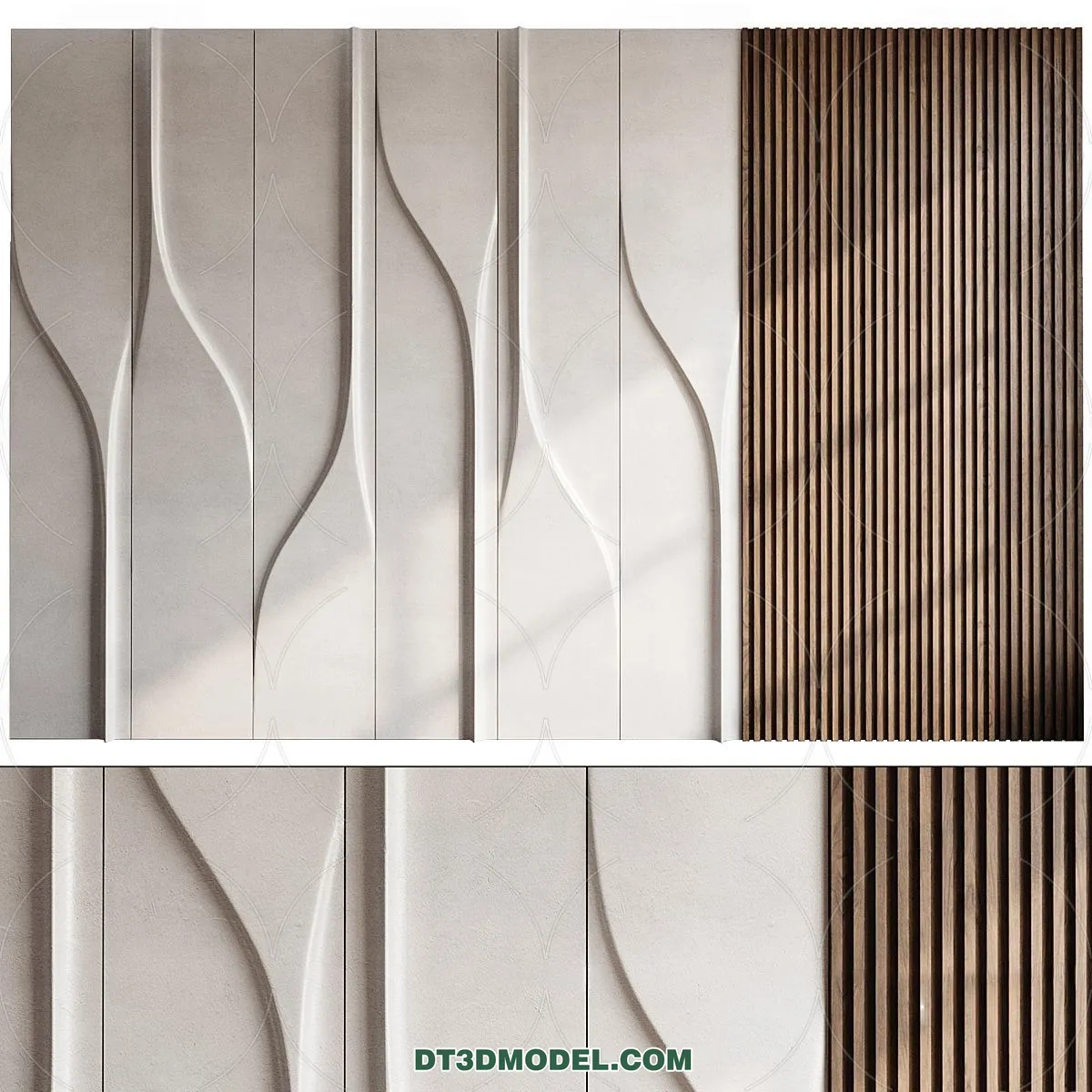 3D Model of Headboard – Bedroom Decoration 3D – 055 – CORONA