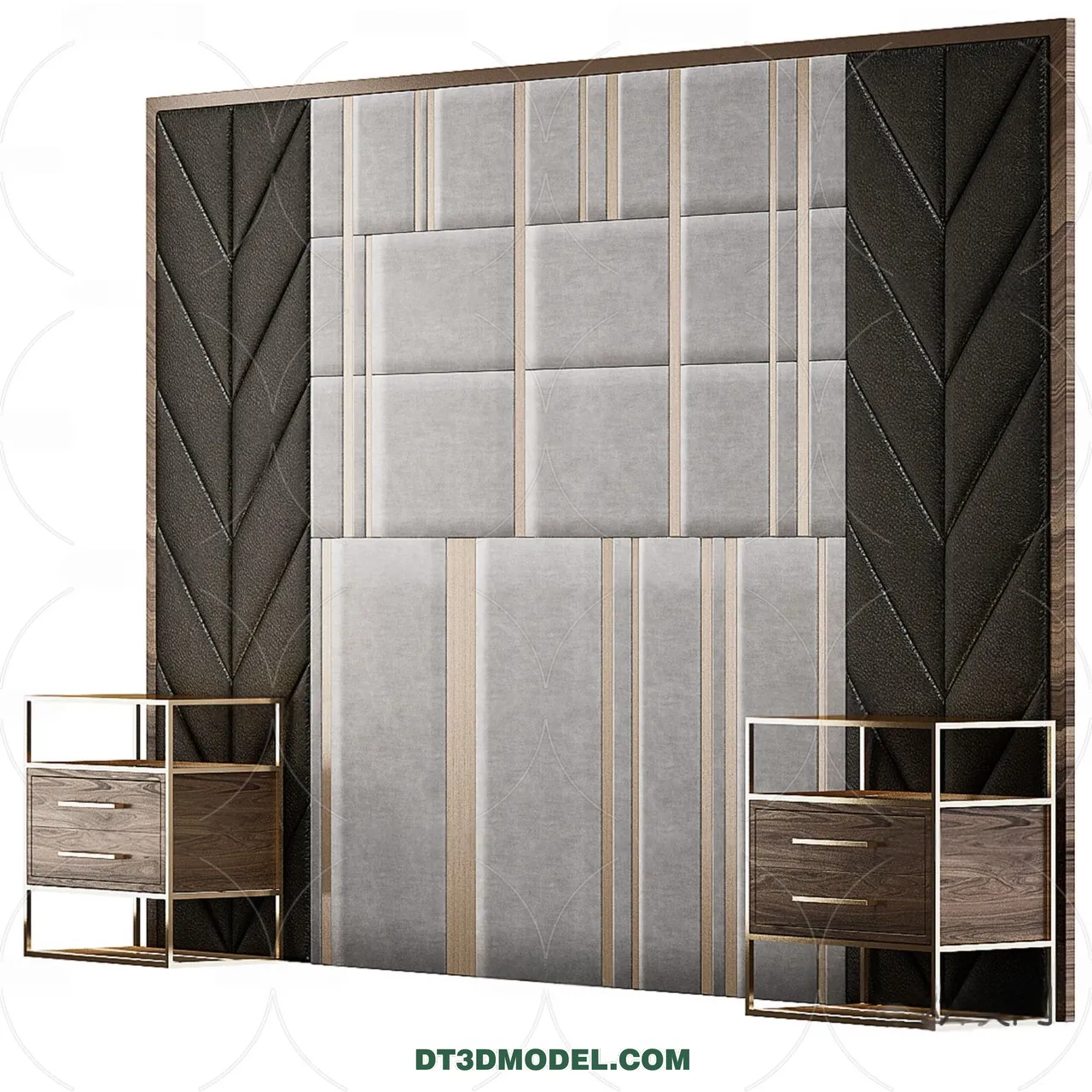 3D Model of Headboard – Bedroom Decoration 3D – 060 – VRAY