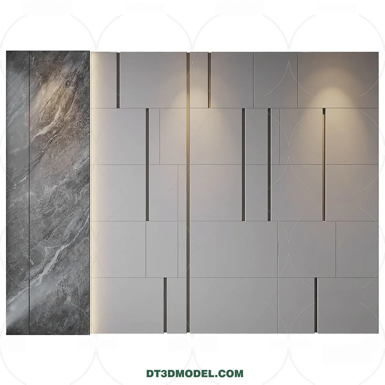 3D Model of Headboard – Bedroom Decoration 3D – 062 – VRAY