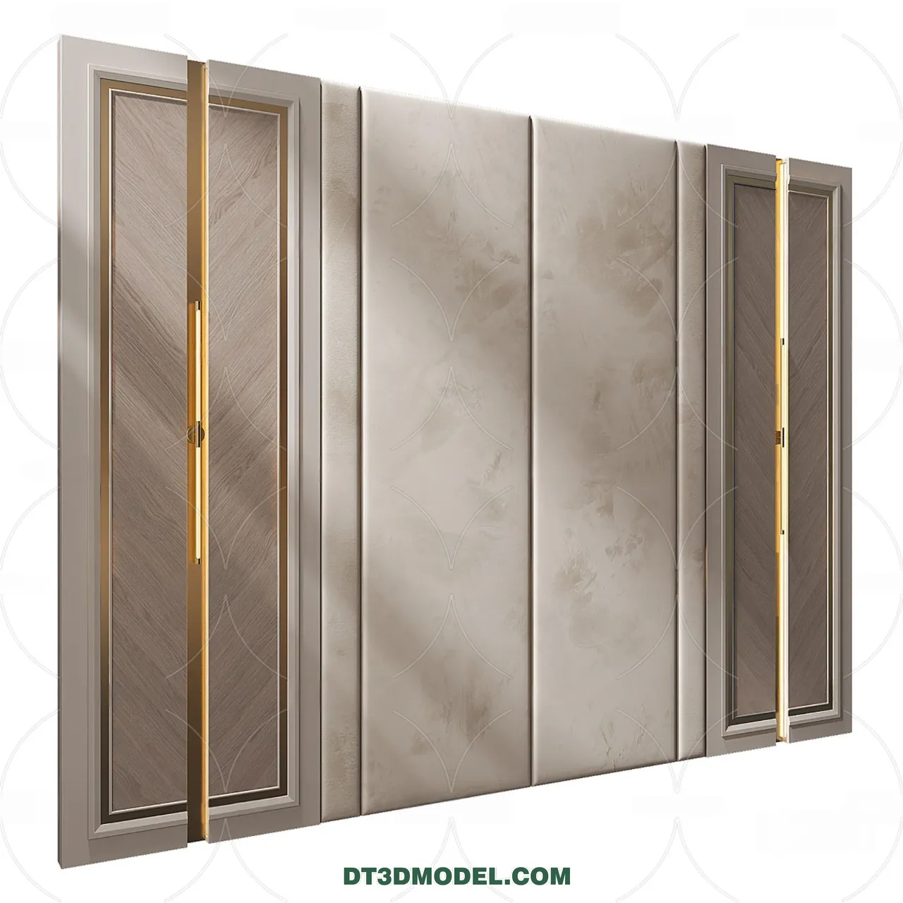 3D Model of Headboard – Bedroom Decoration 3D – 069 – VRAY