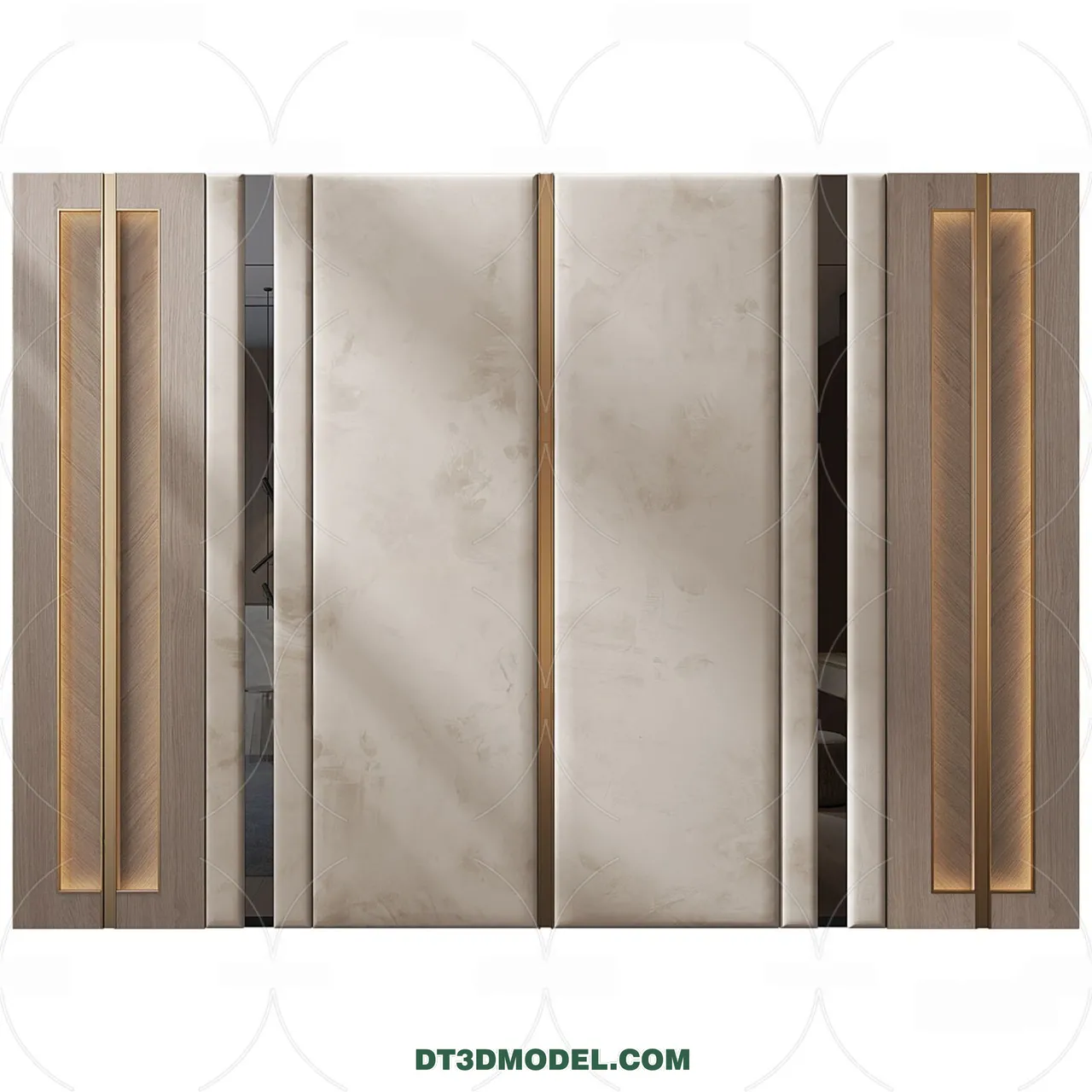 3D Model of Headboard – Bedroom Decoration 3D – 070 – VRAY