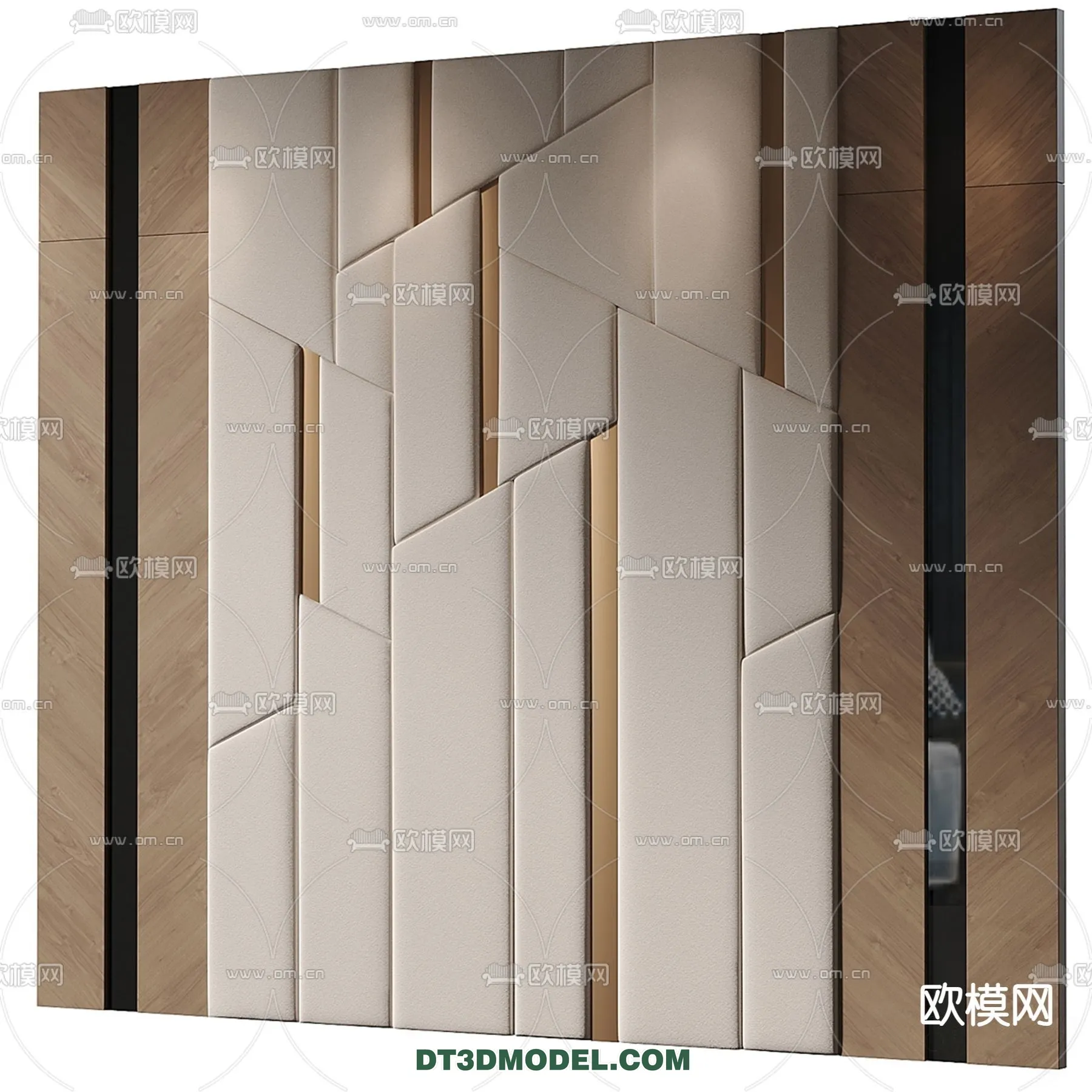 3D Model of Headboard – Bedroom Decoration 3D – 073 – CORONA