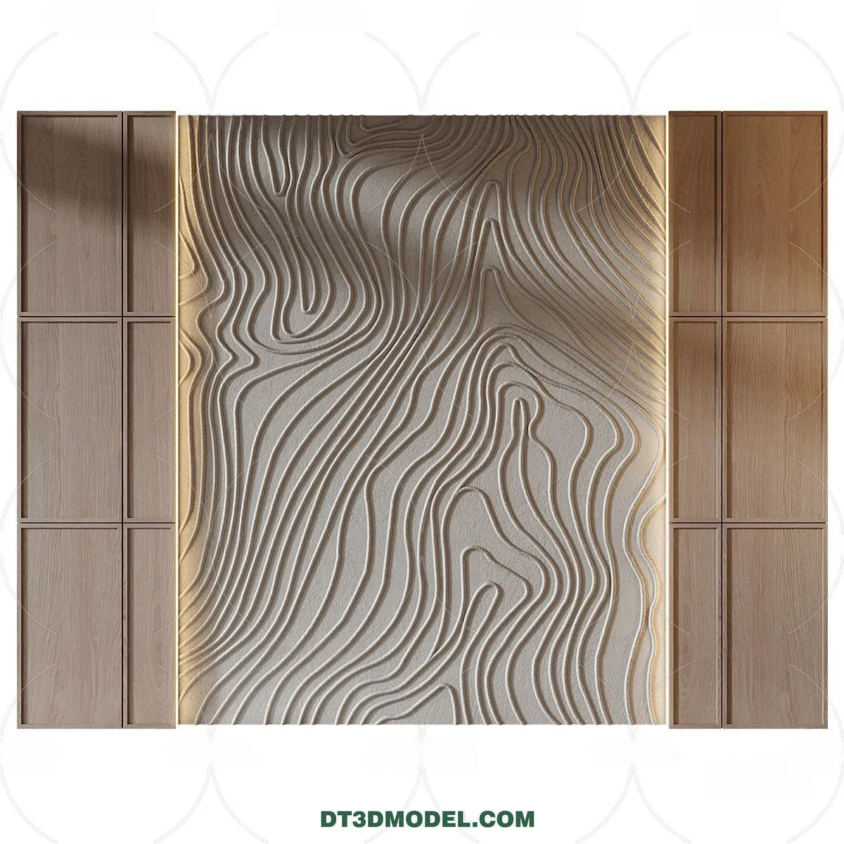 3D Model of Headboard – Bedroom Decoration 3D – 075 – CORONA