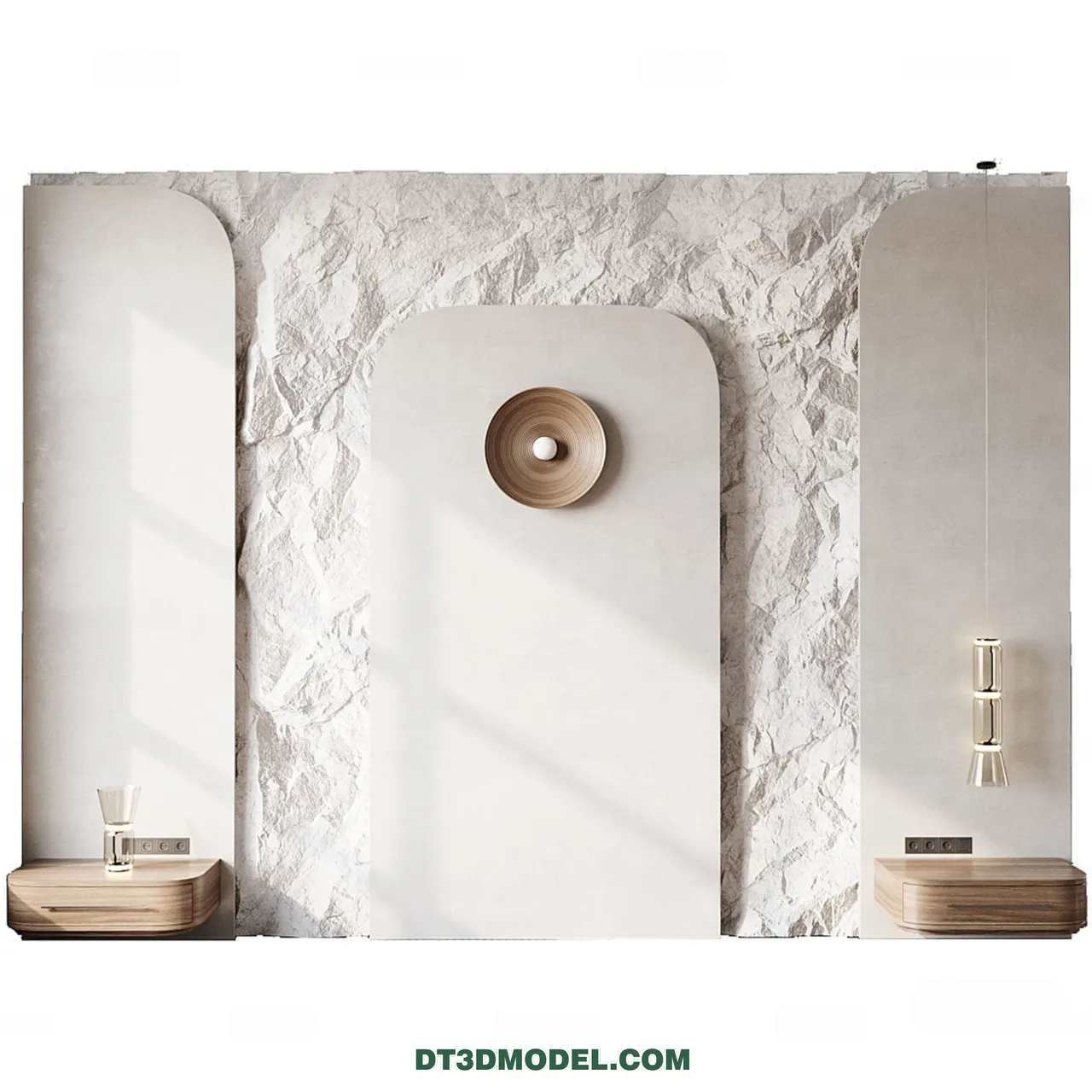 3D Model of Headboard – Bedroom Decoration 3D – 079 – CORONA