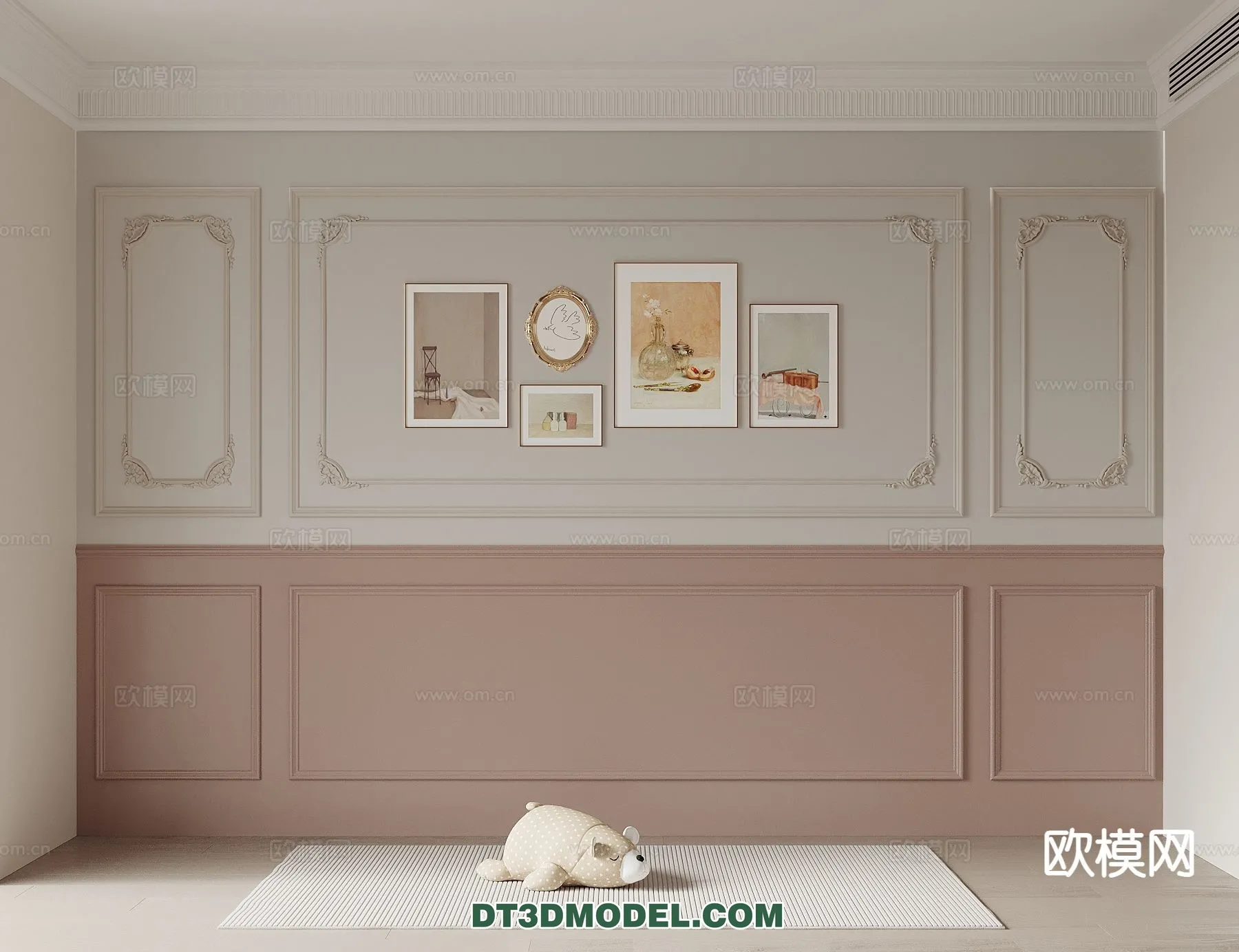 3D Model of Headboard – Bedroom Decoration 3D – 082 – VRAY