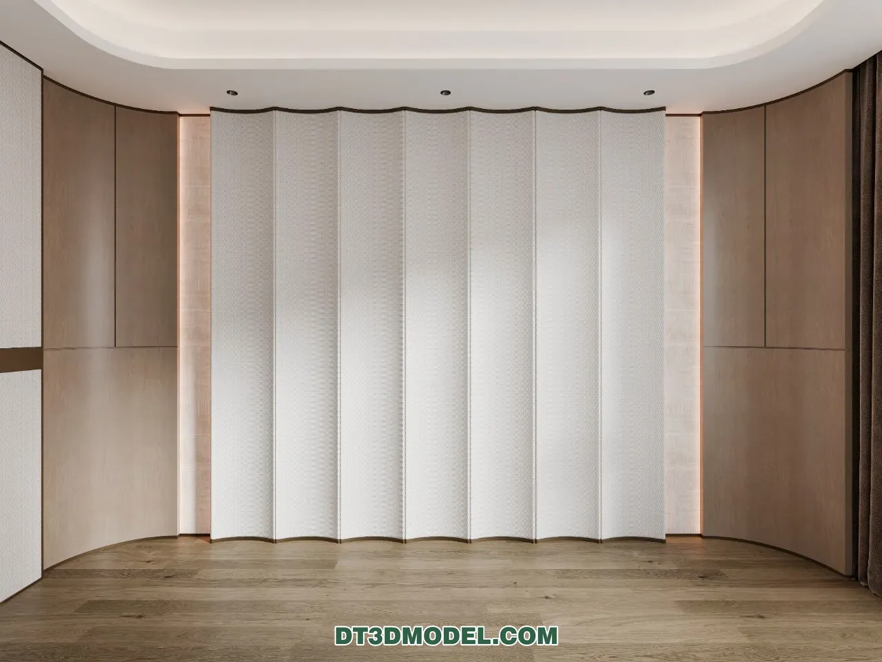 3D Model of Headboard – Bedroom Decoration 3D – 086 – CORONA