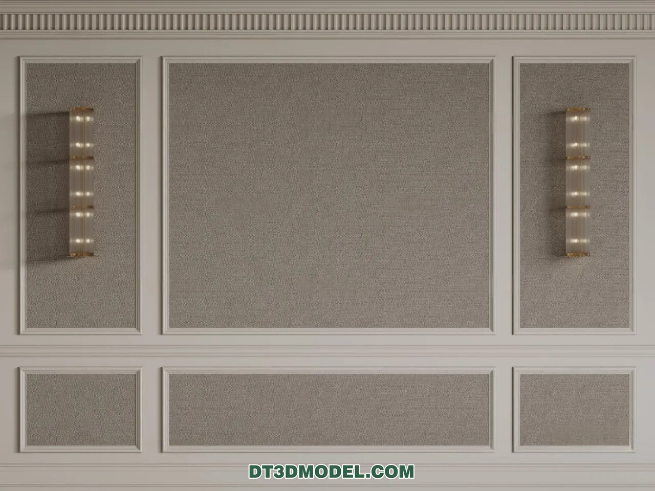 3D Model of Headboard – Bedroom Decoration 3D – 089 – CORONA