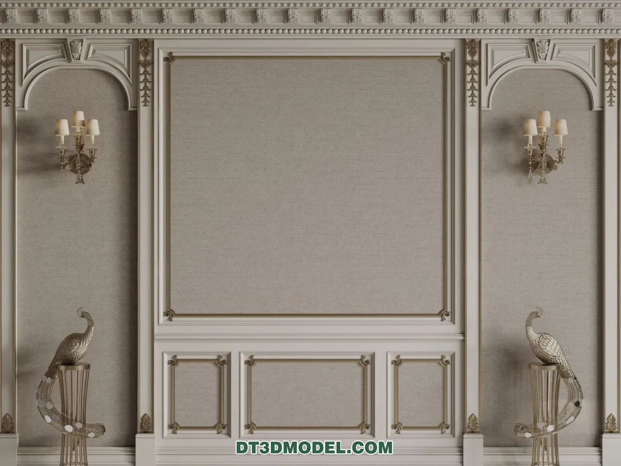 3D Model of Headboard – Bedroom Decoration 3D – 094 – CORONA