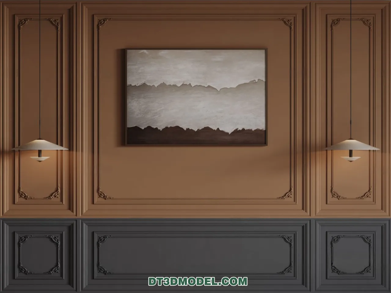 3D Model of Headboard – Bedroom Decoration 3D – 096 – CORONA