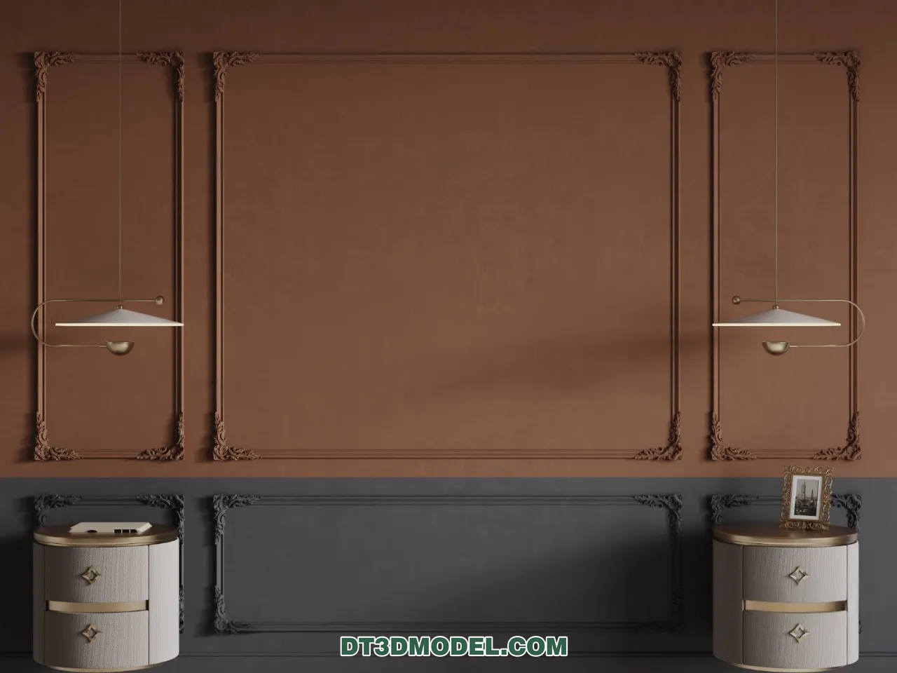 3D Model of Headboard – Bedroom Decoration 3D – 097 – CORONA