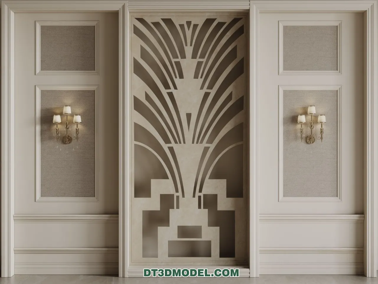 3D Model of Headboard – Bedroom Decoration 3D – 101 – CORONA