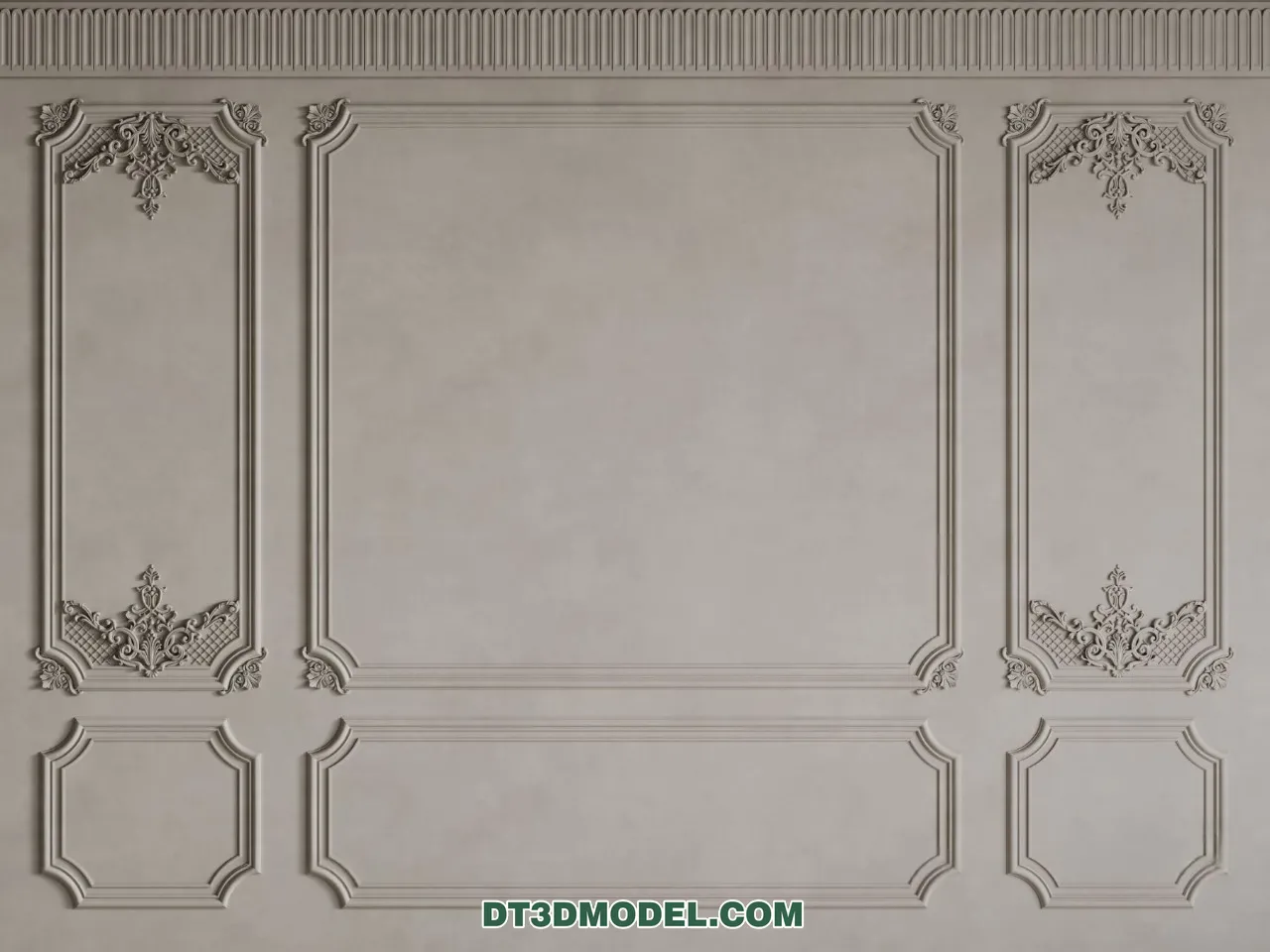 3D Model of Headboard – Bedroom Decoration 3D – 103 – CORONA