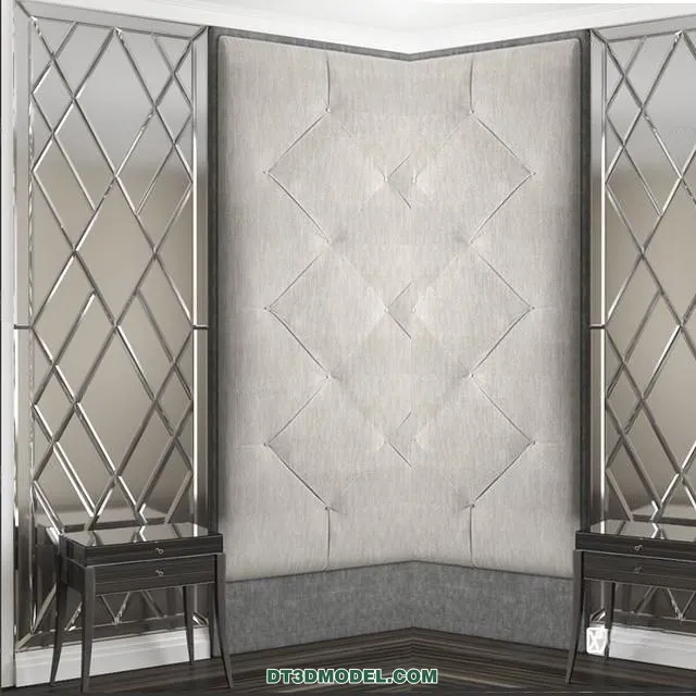 3D Model of Headboard – Bedroom Decoration 3D – 107 – VRAY