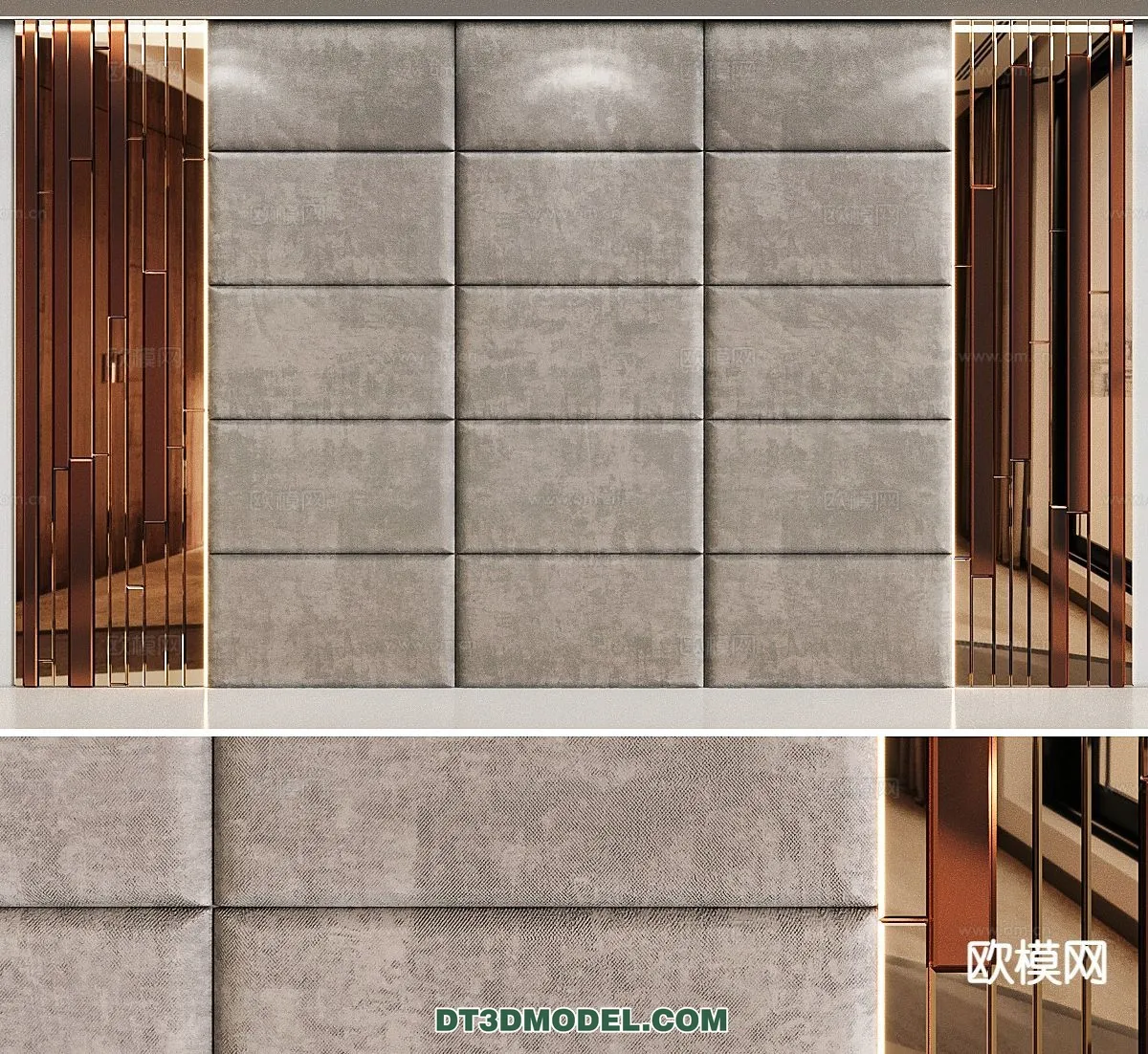 3D Model of Headboard – Bedroom Decoration 3D – 109 – CORONA