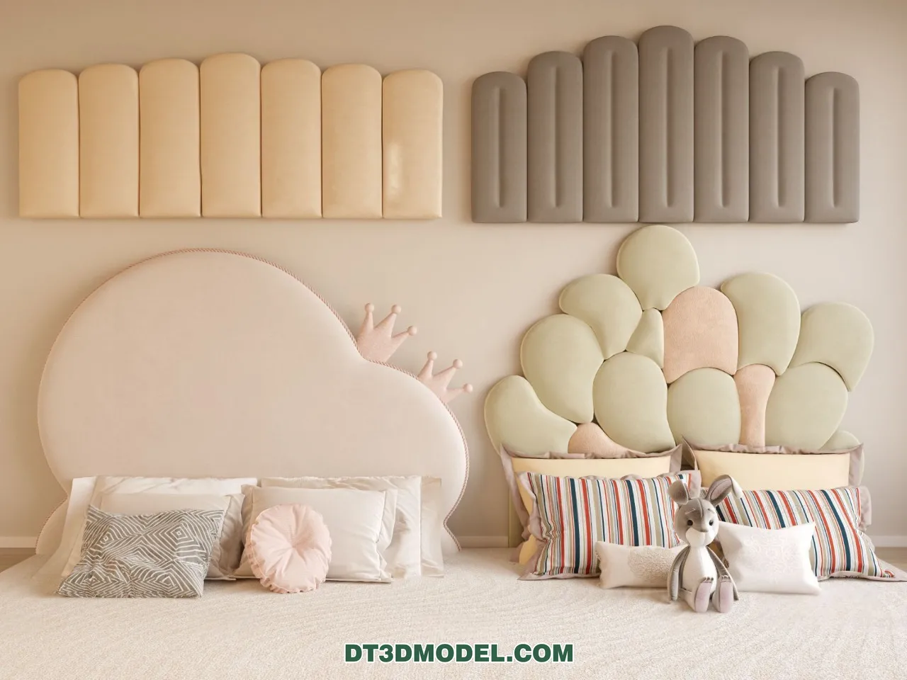 3D Model of Headboard – Bedroom Decoration 3D – 111 – VRAY