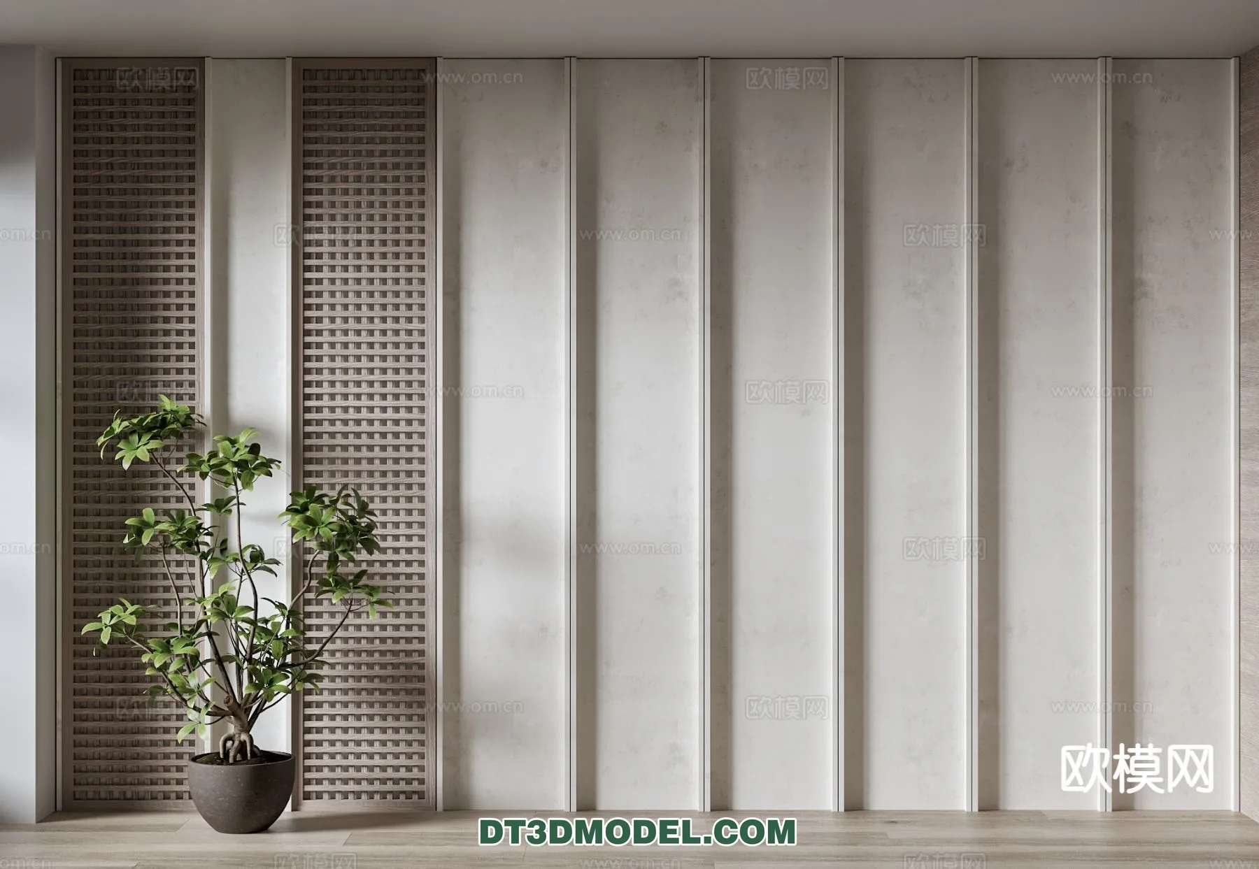 3D Model of Headboard – Bedroom Decoration 3D – 112 – VRAY