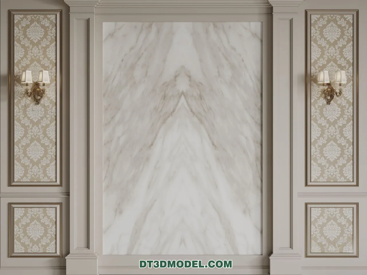 3D Model of Headboard – Bedroom Decoration 3D – 113 – CORONA