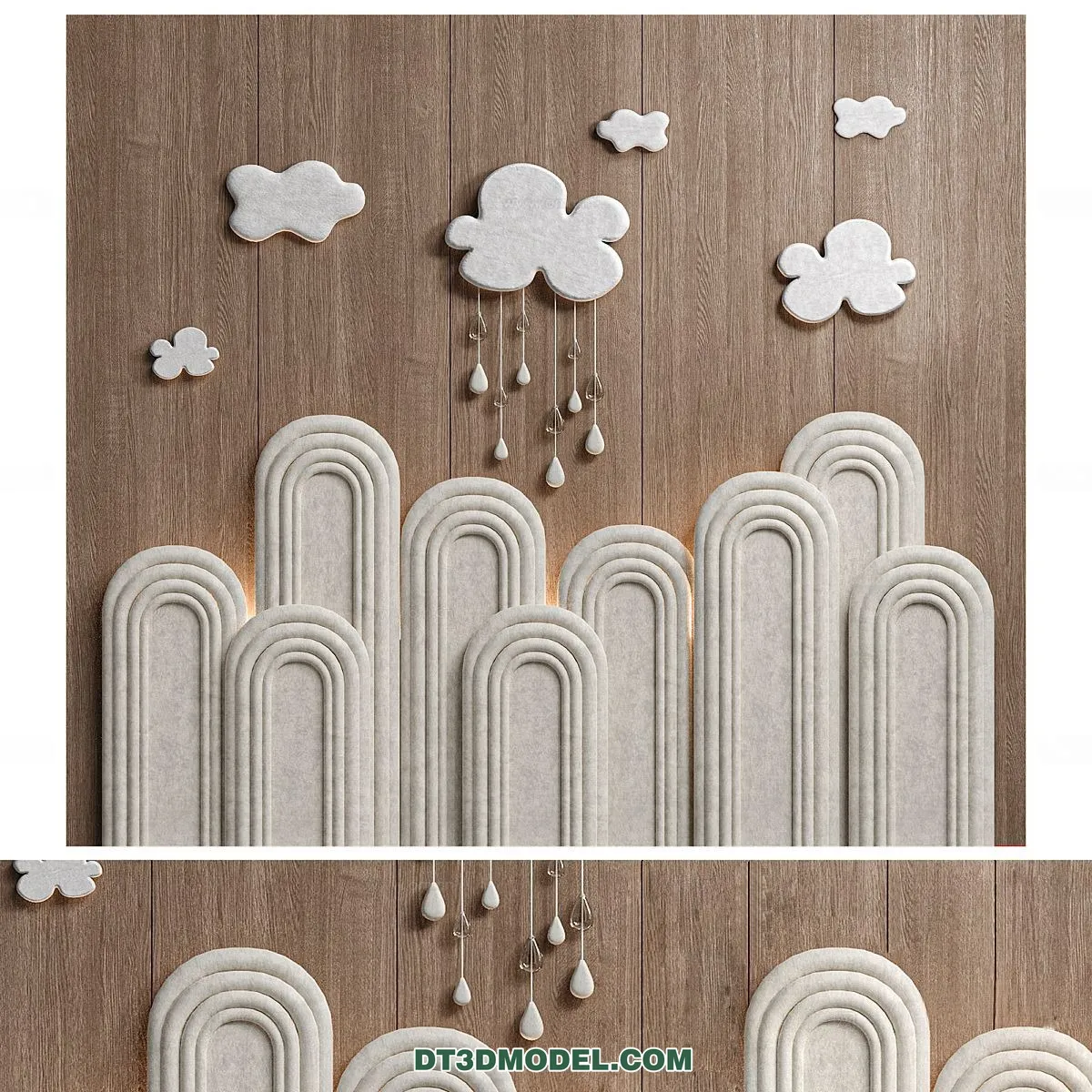 3D Model of Headboard – Bedroom Decoration 3D – 114 – CORONA