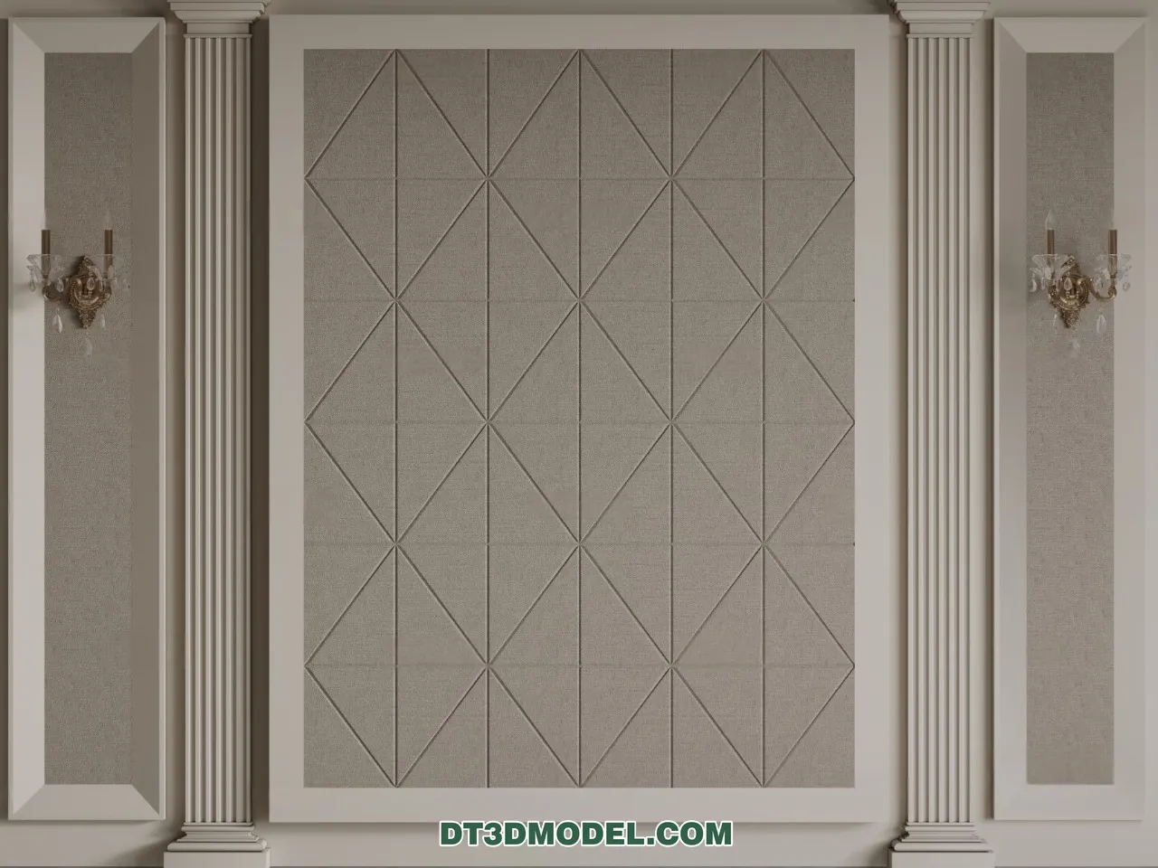 3D Model of Headboard – Bedroom Decoration 3D – 116 – CORONA