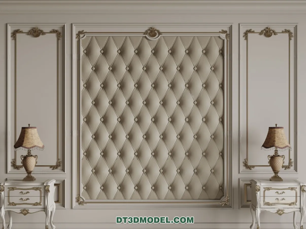 3D Model of Headboard – Bedroom Decoration 3D – 121 – CORONA