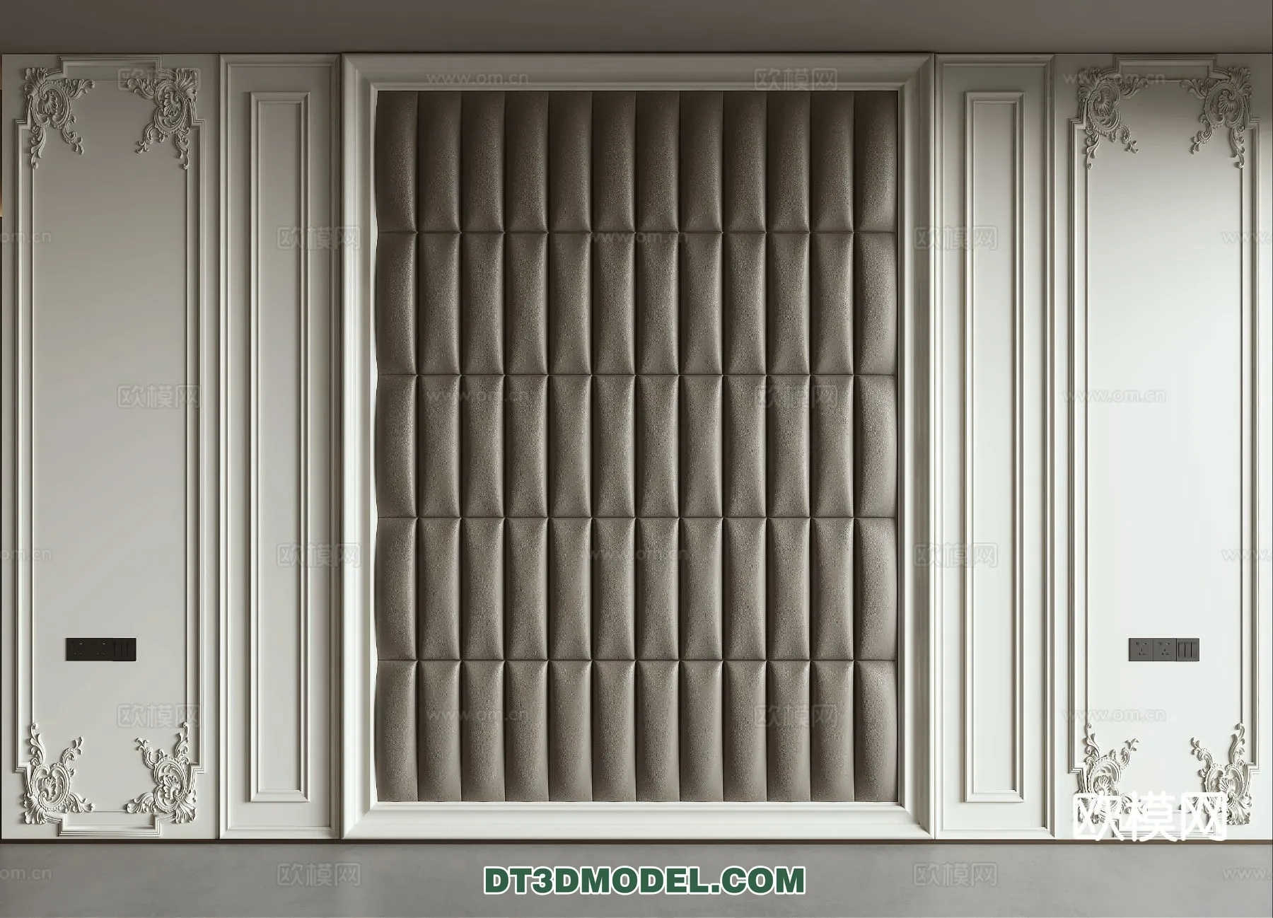 3D Model of Headboard – Bedroom Decoration 3D – 124 – VRAY