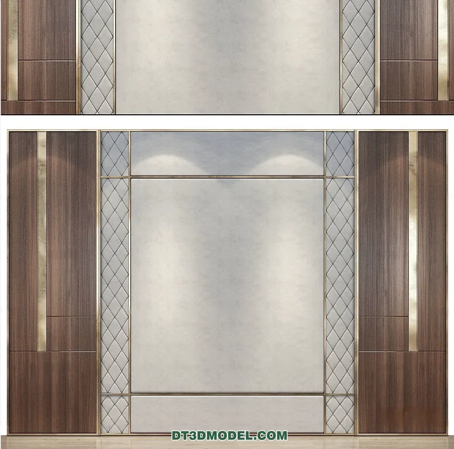 3D Model of Headboard – Bedroom Decoration 3D – 126 – VRAY