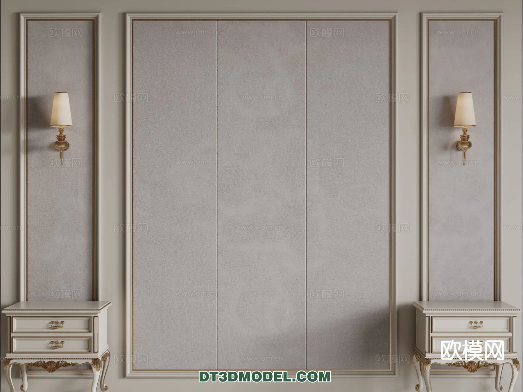 3D Model of Headboard – Bedroom Decoration 3D – 136 – CORONA