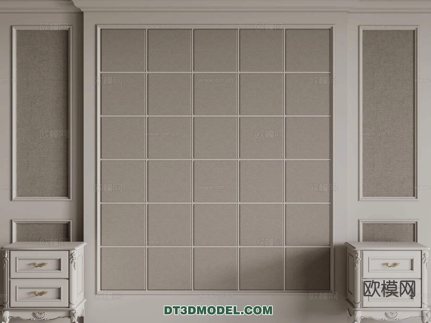 3D Model of Headboard – Bedroom Decoration 3D – 137 – CORONA