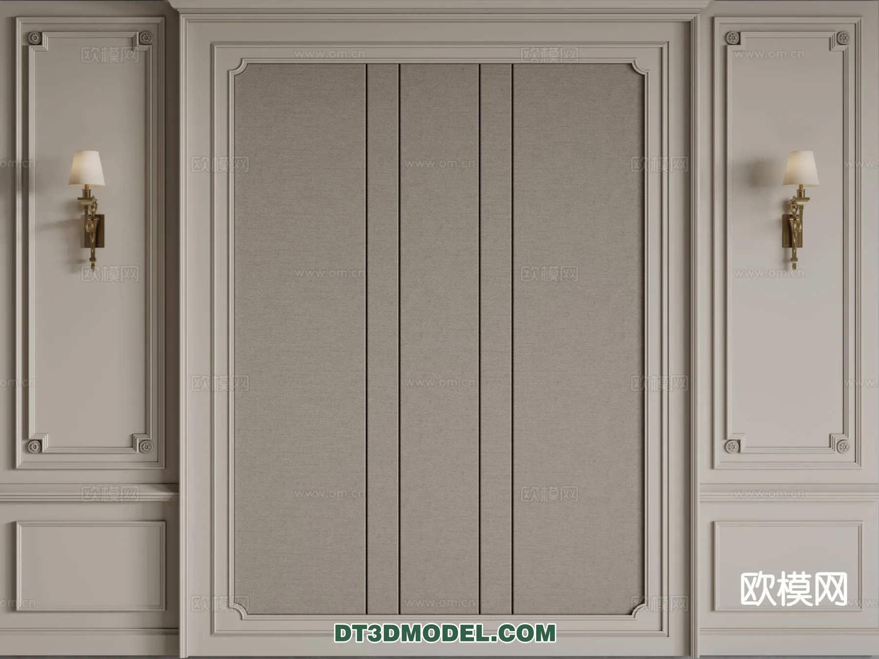 3D Model of Headboard – Bedroom Decoration 3D – 140 – CORONA