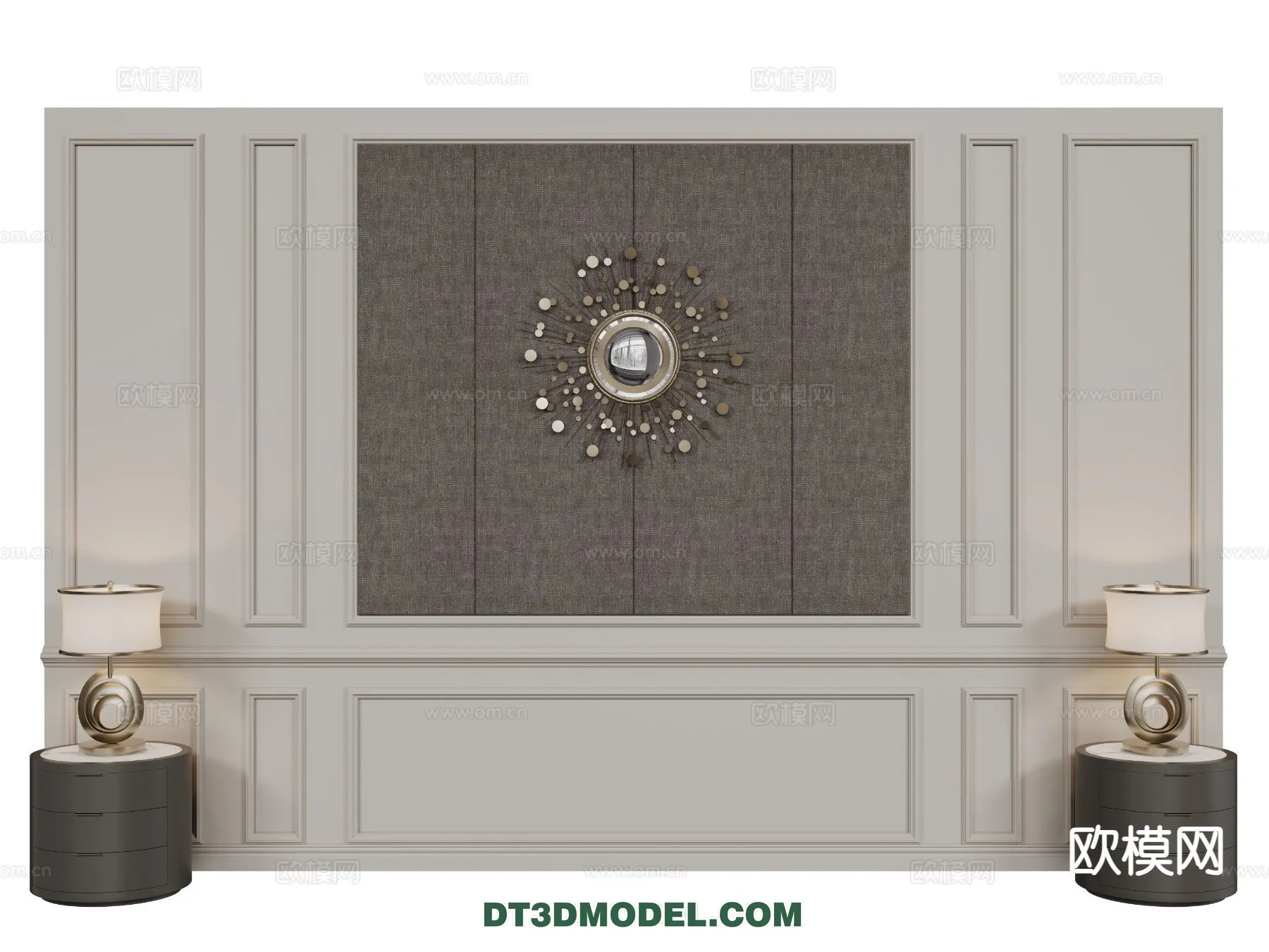 3D Model of Headboard – Bedroom Decoration 3D – 141 – CORONA