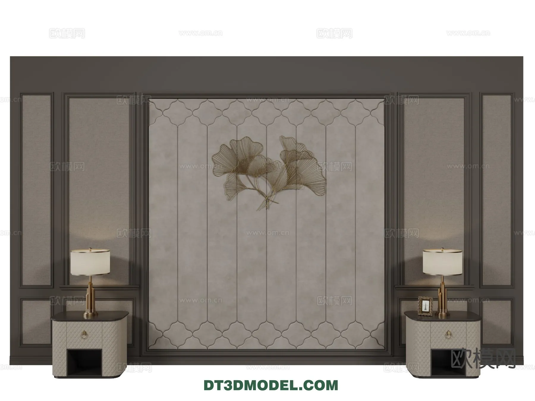 3D Model of Headboard – Bedroom Decoration 3D – 142 – CORONA