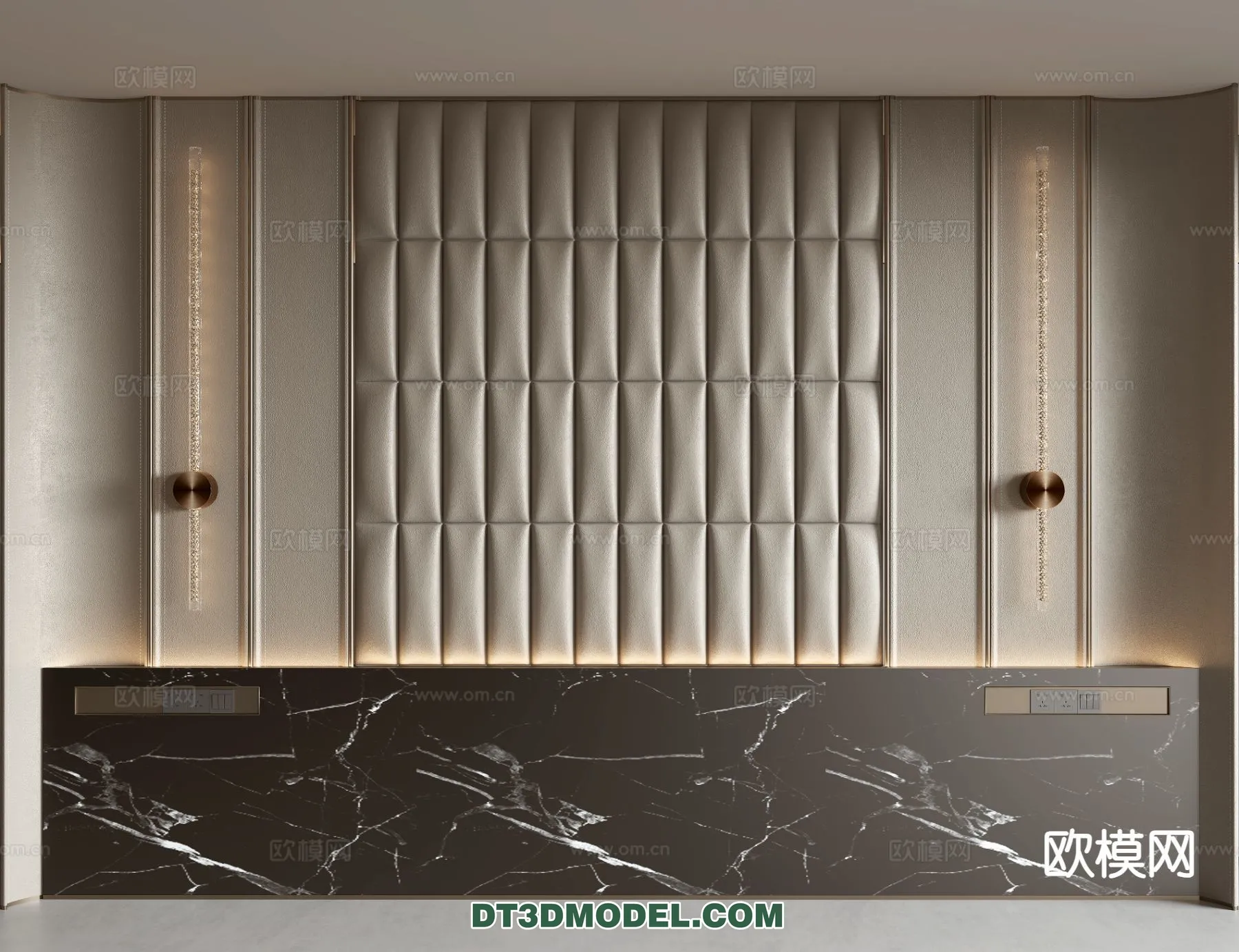 3D Model of Headboard – Bedroom Decoration 3D – 143 – VRAY