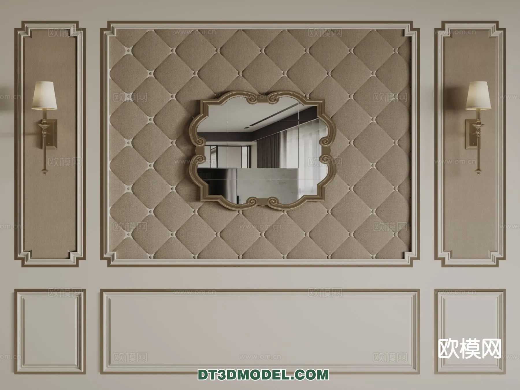 3D Model of Headboard – Bedroom Decoration 3D – 144 – CORONA