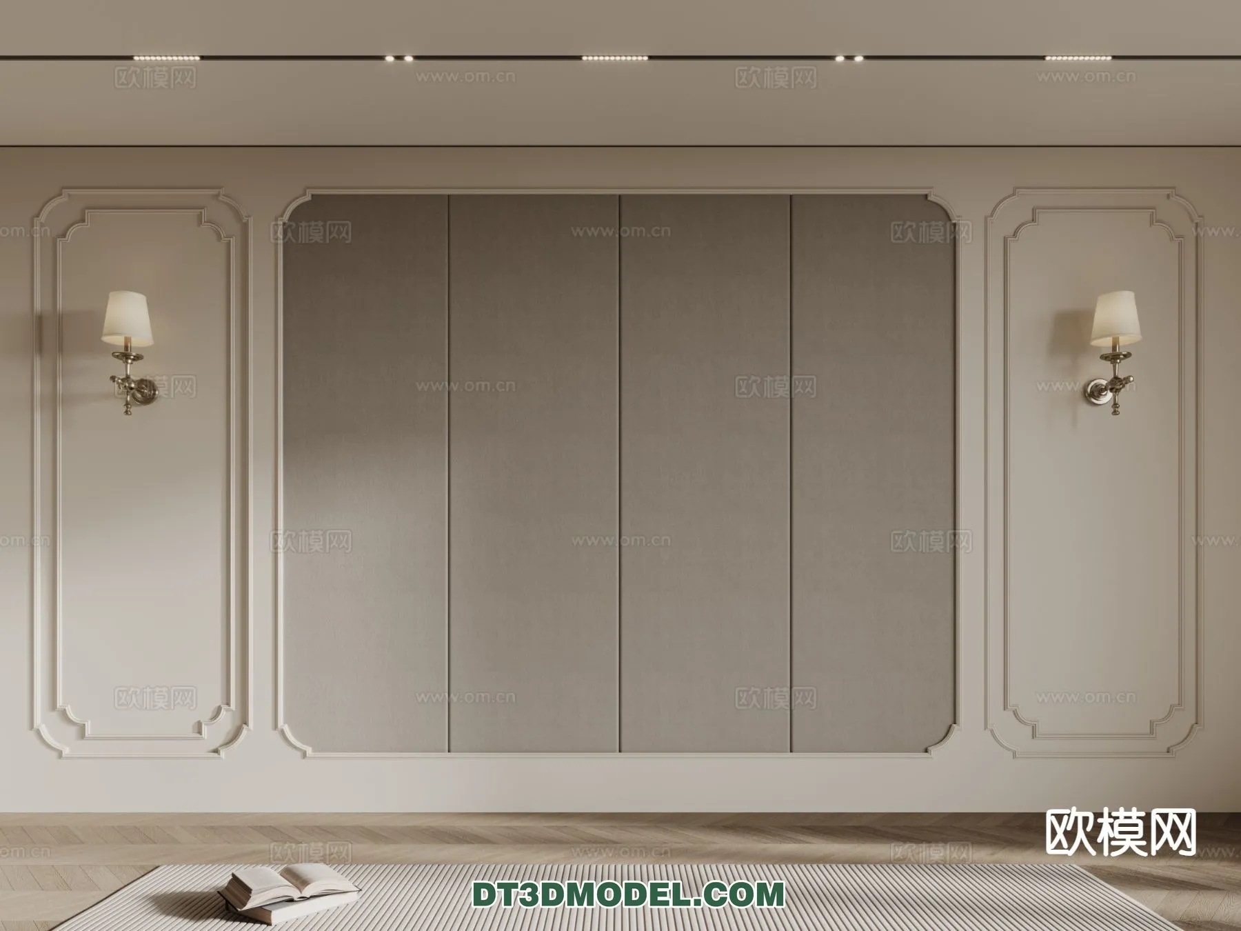 3D Model of Headboard – Bedroom Decoration 3D – 145 – CORONA