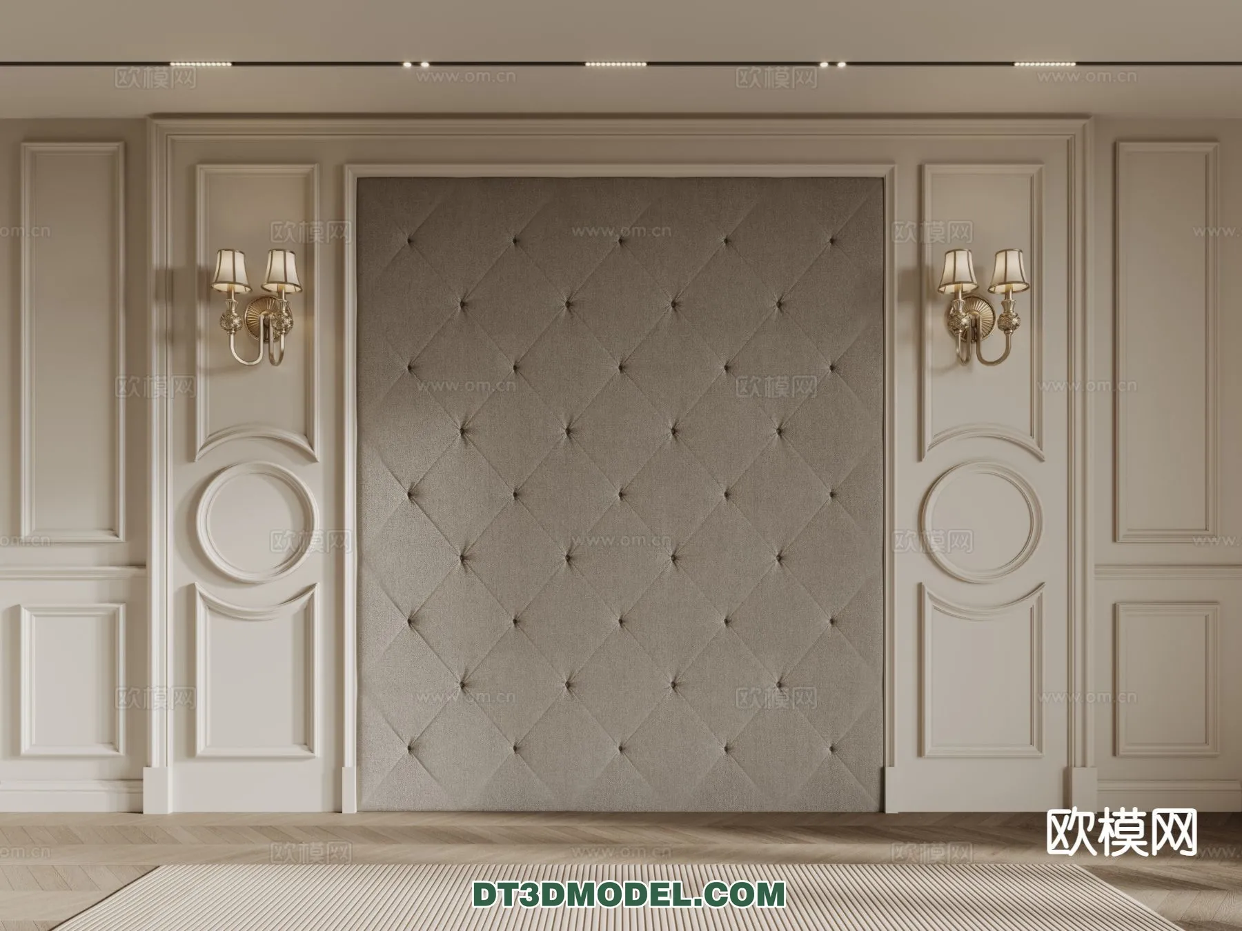 3D Model of Headboard – Bedroom Decoration 3D – 146 – CORONA