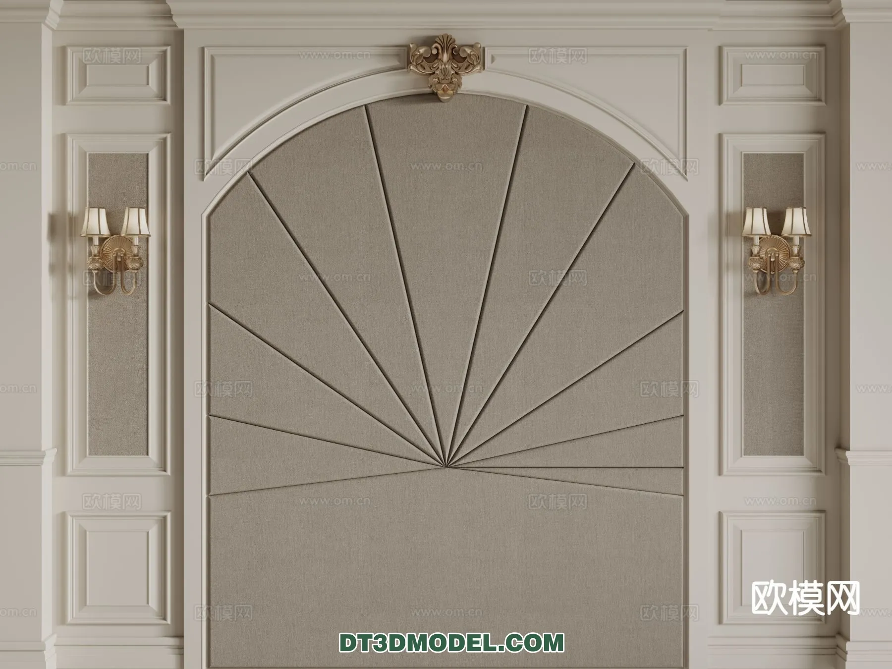 3D Model of Headboard – Bedroom Decoration 3D – 147 – CORONA