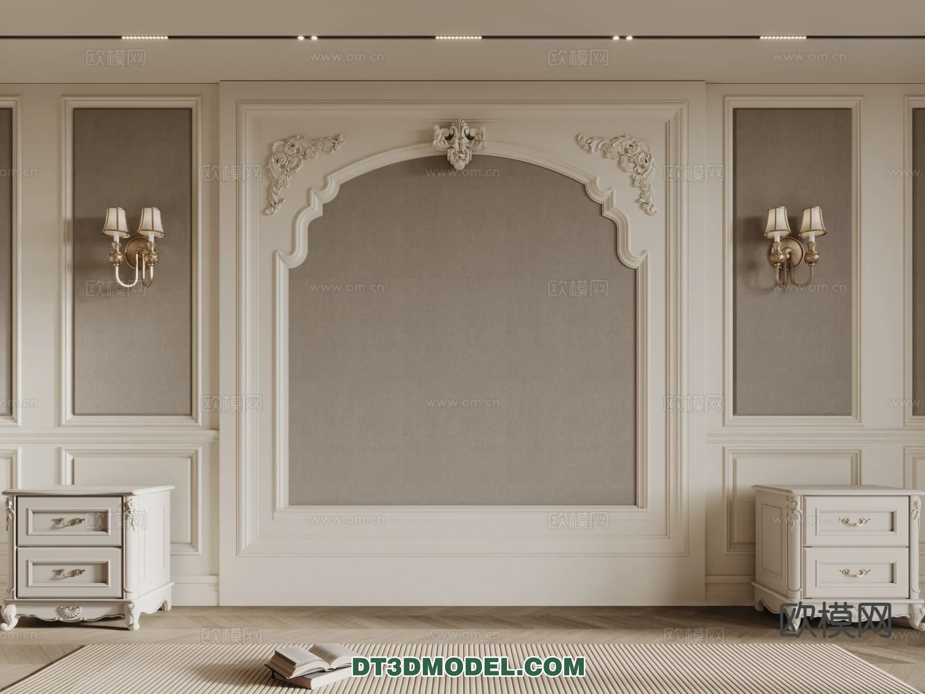 3D Model of Headboard – Bedroom Decoration 3D – 149 – CORONA