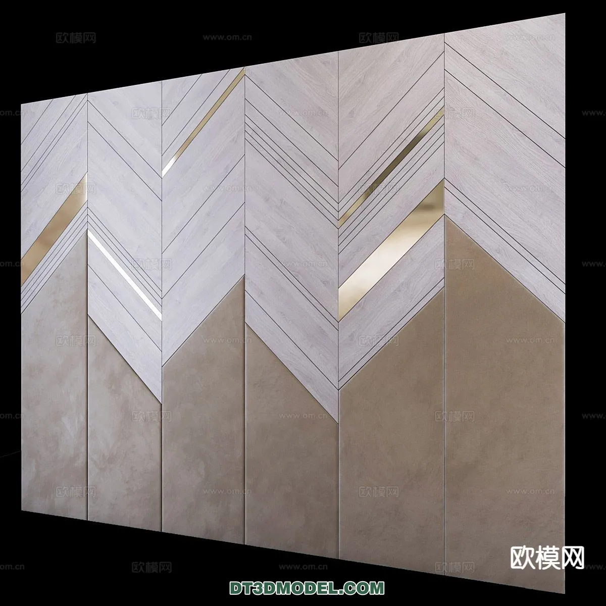 3D Model of Headboard – Bedroom Decoration 3D – 153 – VRAY