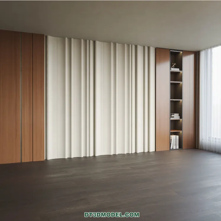 3D Model of Headboard – Bedroom Decoration 3D – 155 – VRAY