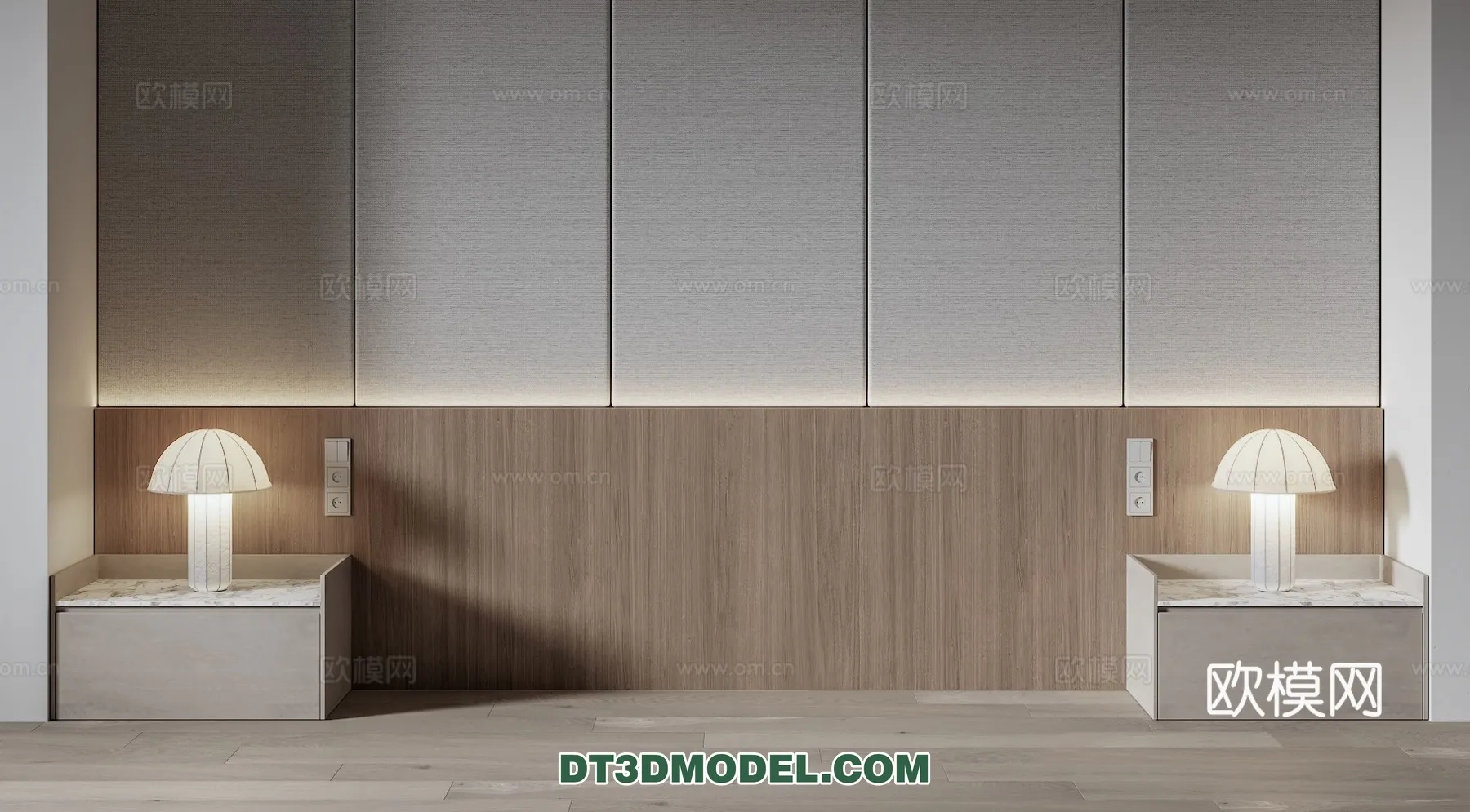 3D Model of Headboard – Bedroom Decoration 3D – 158 – VRAY