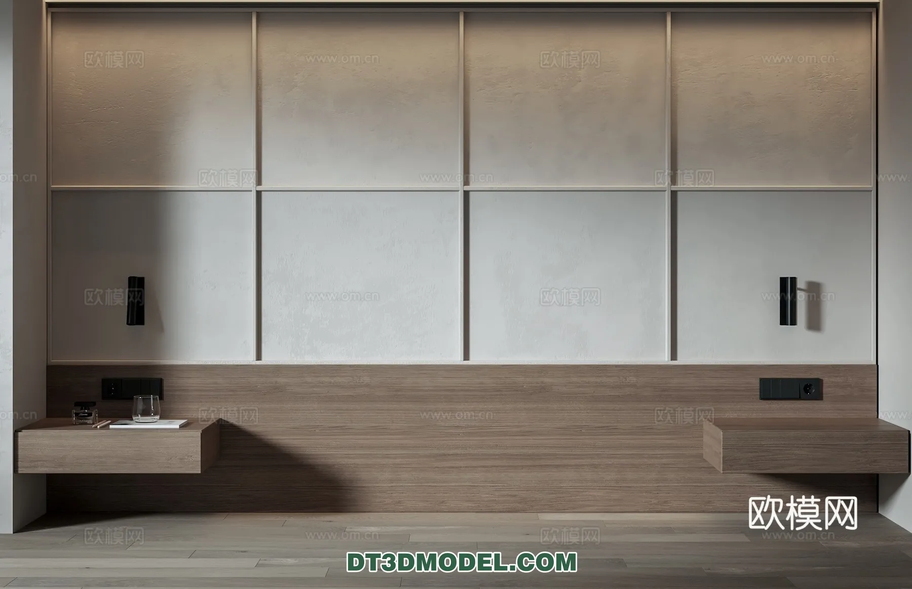 3D Model of Headboard – Bedroom Decoration 3D – 162 – VRAY