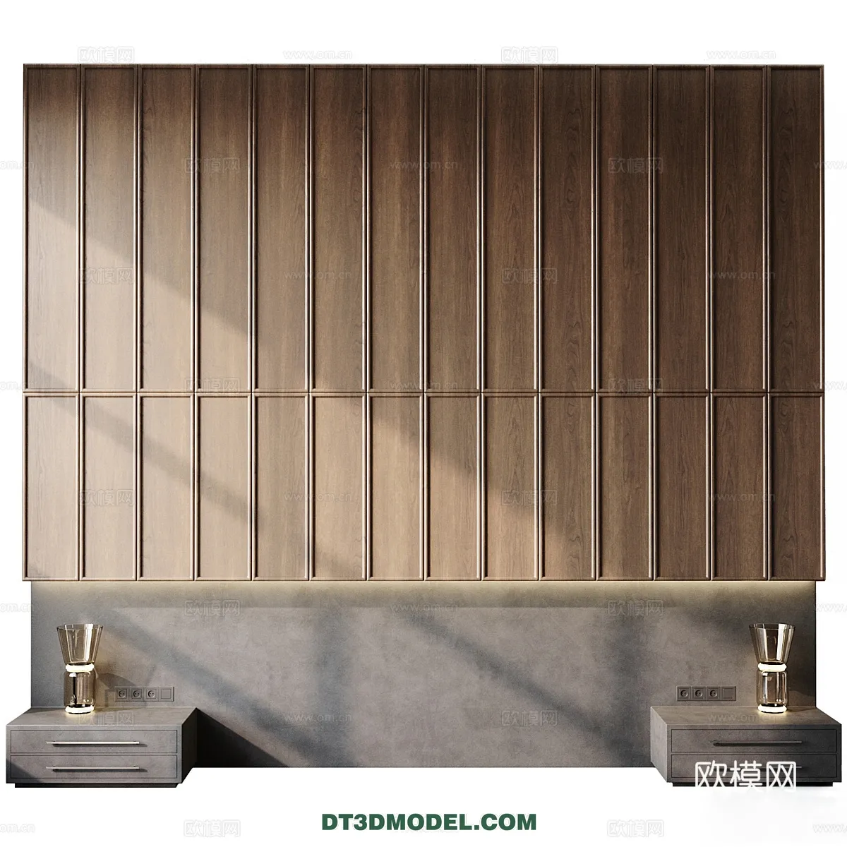 3D Model of Headboard – Bedroom Decoration 3D – 163 – CORONA