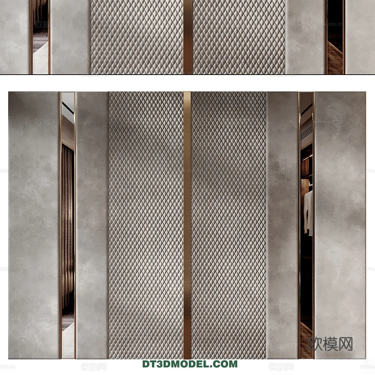 3D Model of Headboard – Bedroom Decoration 3D – 167 – CORONA