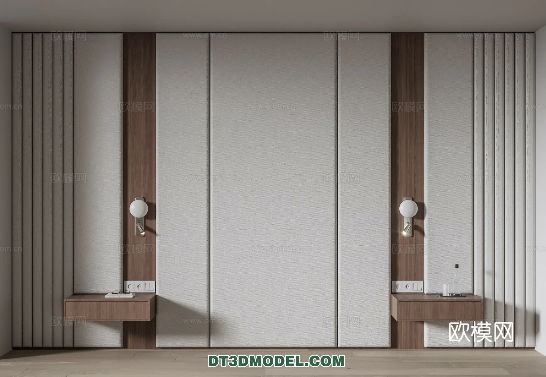 3D Model of Headboard – Bedroom Decoration 3D – 170 – VRAY