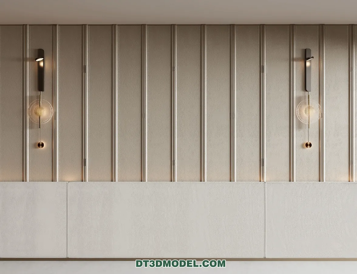 3D Model of Headboard – Bedroom Decoration 3D – 179 – VRAY