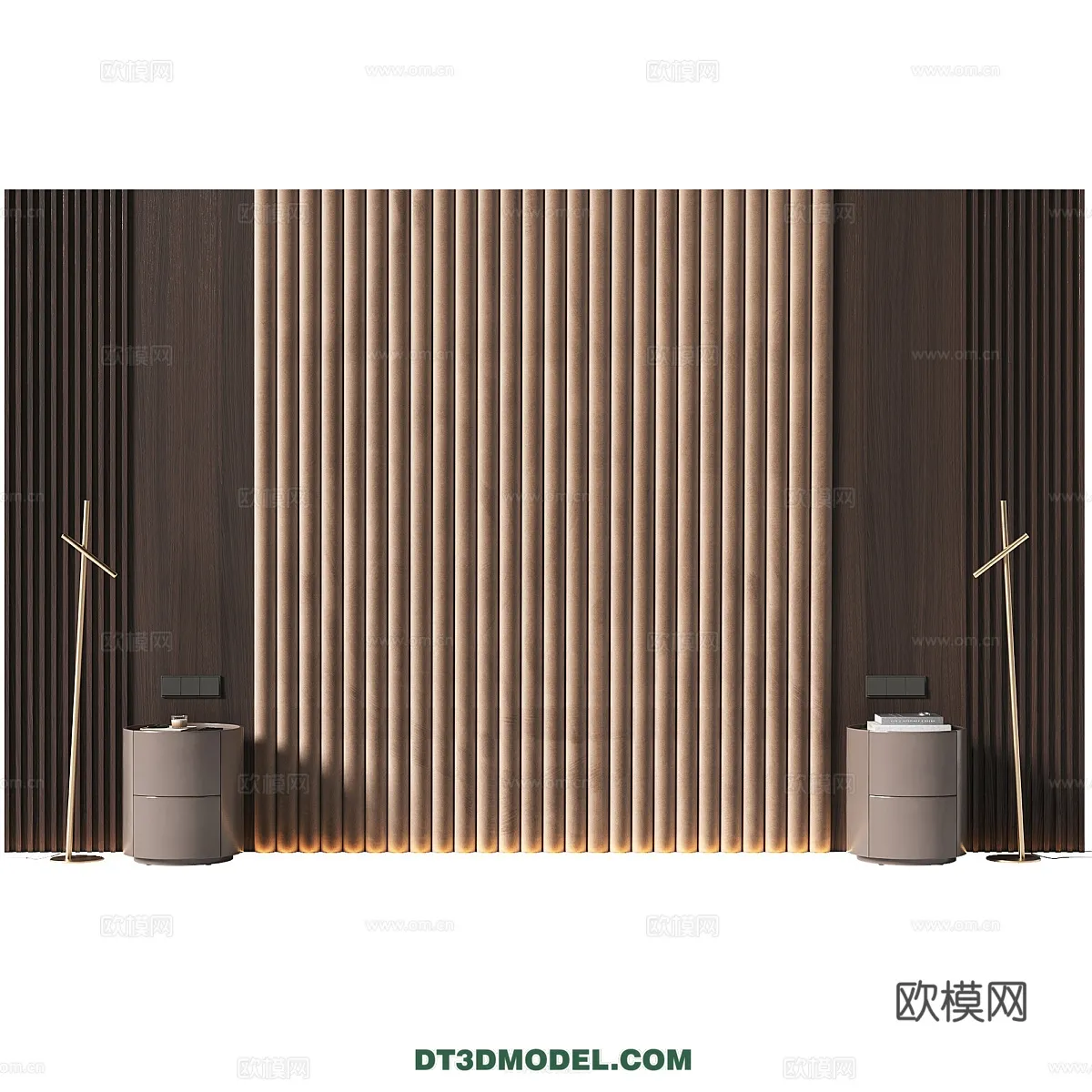 3D Model of Headboard – Bedroom Decoration 3D – 180 – VRAY