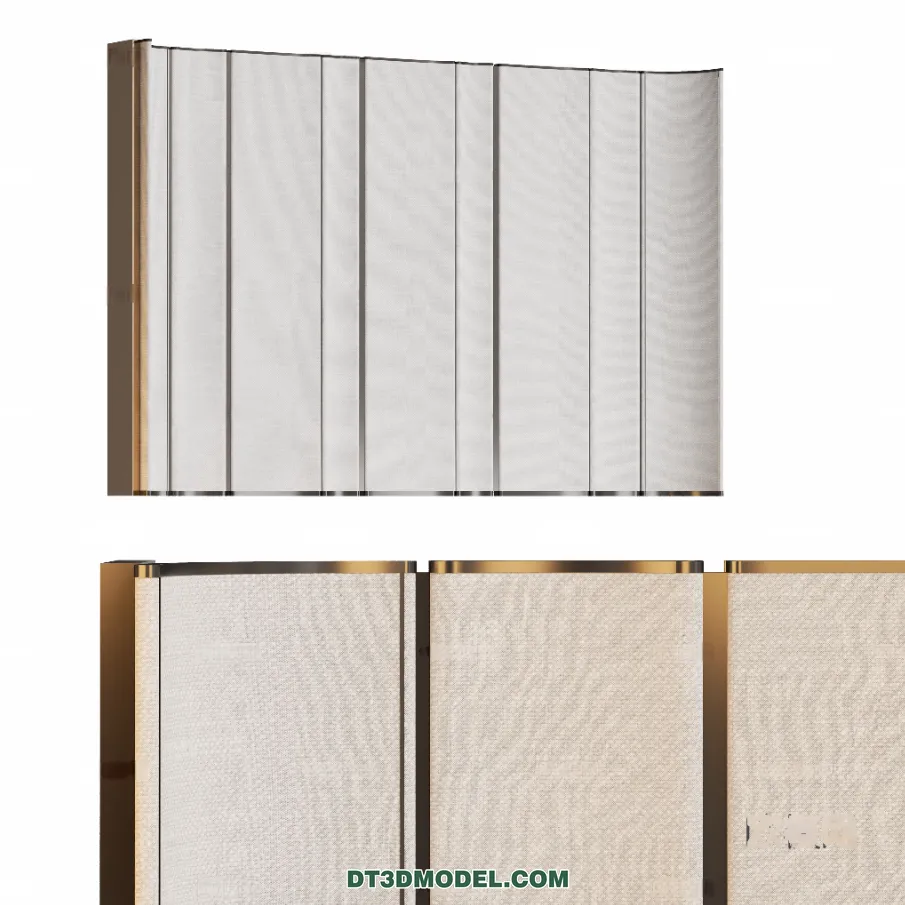 3D Model of Headboard – Bedroom Decoration 3D – 182 – CORONA