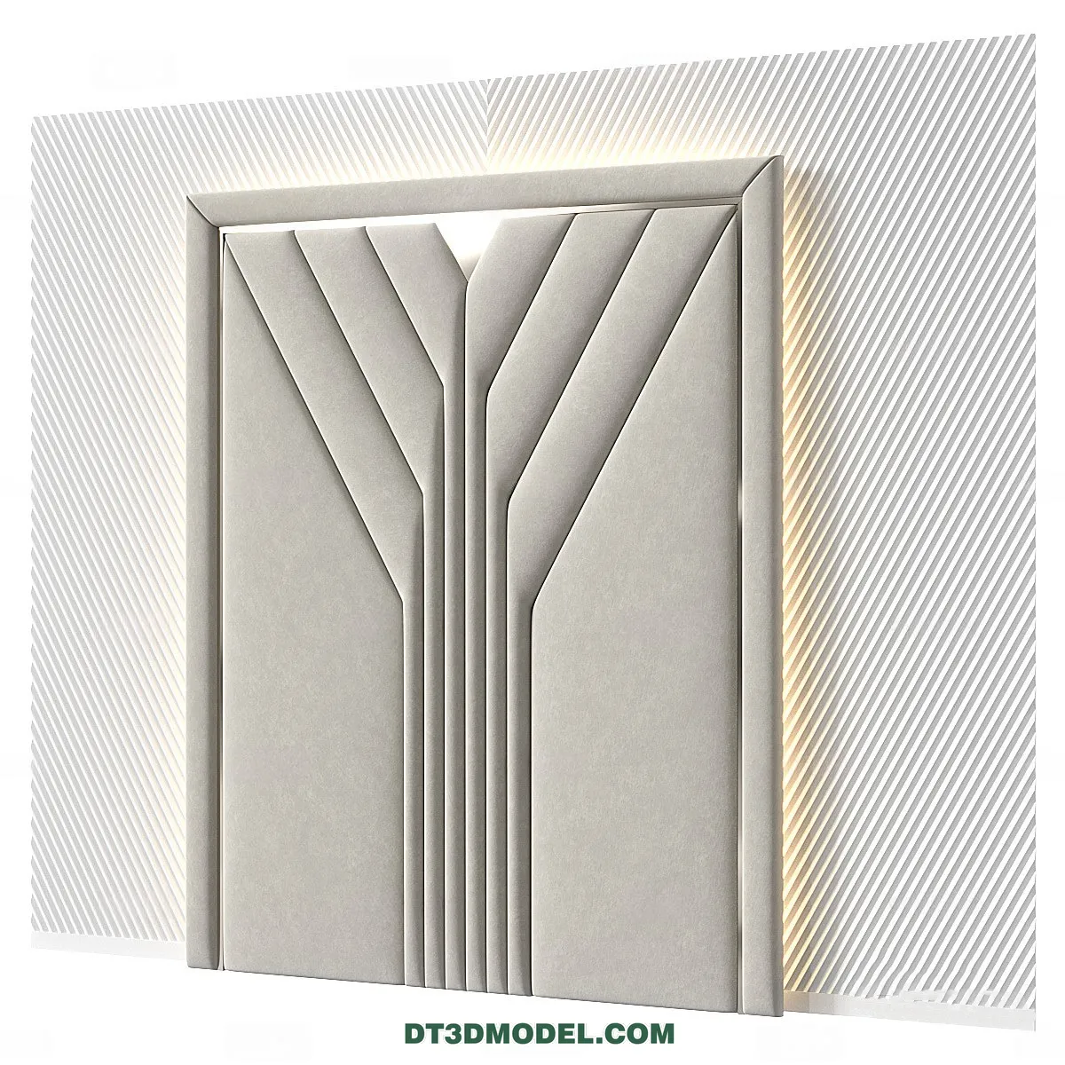 3D Model of Headboard – Bedroom Decoration 3D – 187 – CORONA